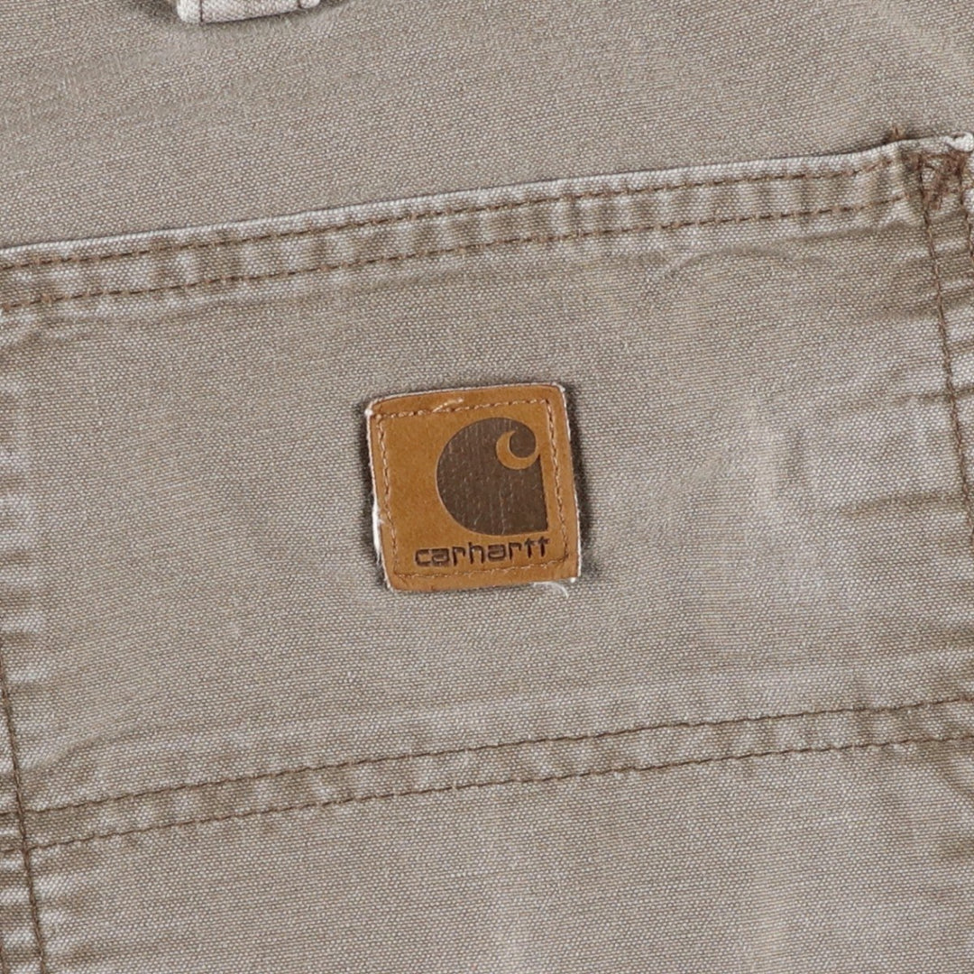 00'S Carhartt Duck Painter Shorts, Men's, W35 cotton brown type Vintage Second Hand