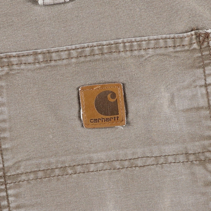 00'S Carhartt Duck Painter Shorts, Men's, W35 cotton brown type Vintage Second Hand