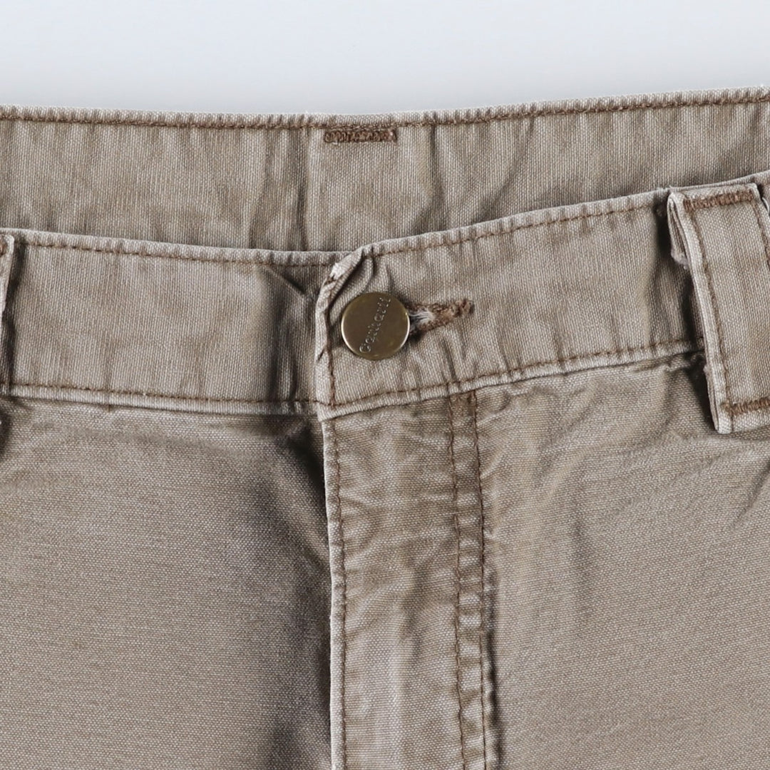 00'S Carhartt Duck Painter Shorts, Men's, W35 cotton brown type Vintage Second Hand