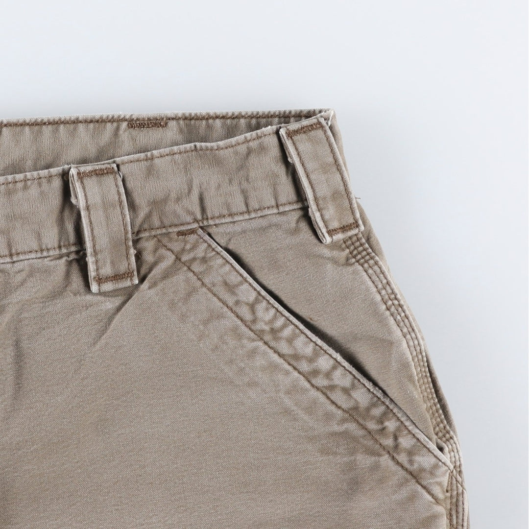 00'S Carhartt Duck Painter Shorts, Men's, W35 cotton brown type Vintage Second Hand
