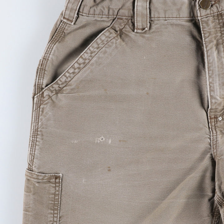 00'S Carhartt Duck Painter Shorts, Men's, W35 cotton brown type Vintage Second Hand