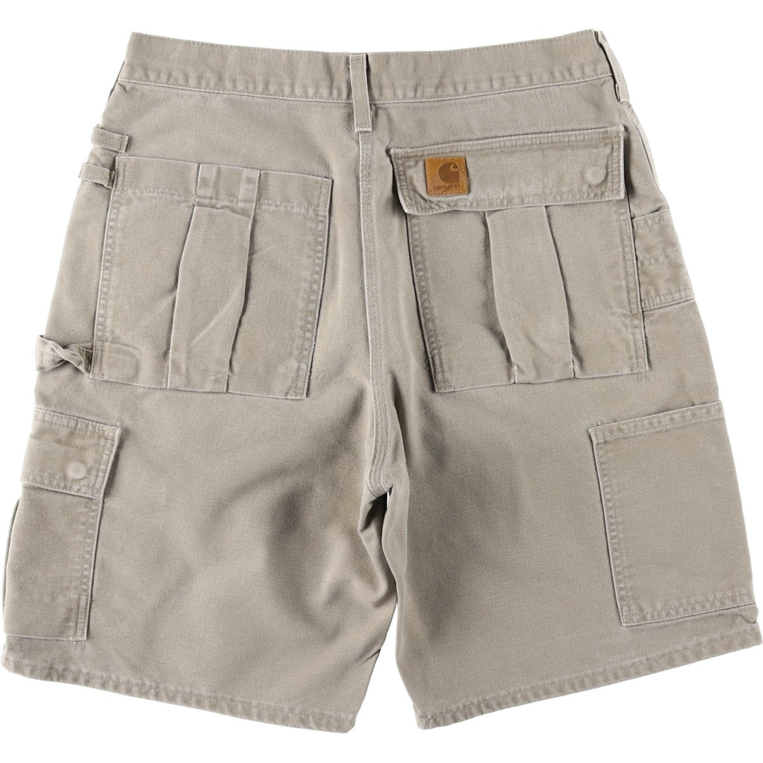 00'S Carhartt Duck Painter Shorts, Men's, W33 cotton Beige type Vintage Second Hand