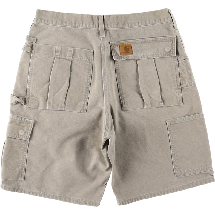 00'S Carhartt Duck Painter Shorts, Men's, W33 cotton Beige type Vintage Second Hand