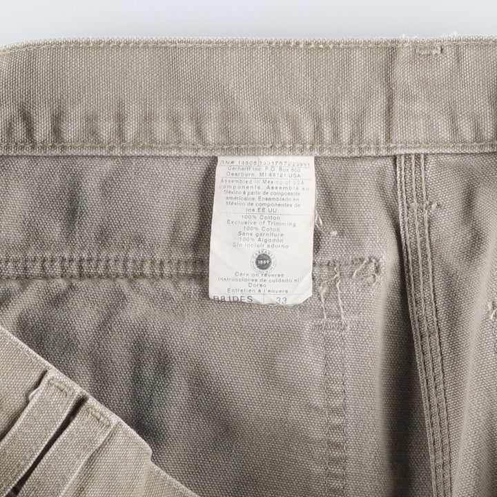 00'S Carhartt Duck Painter Shorts, Men's, W33 cotton Beige type Vintage Second Hand