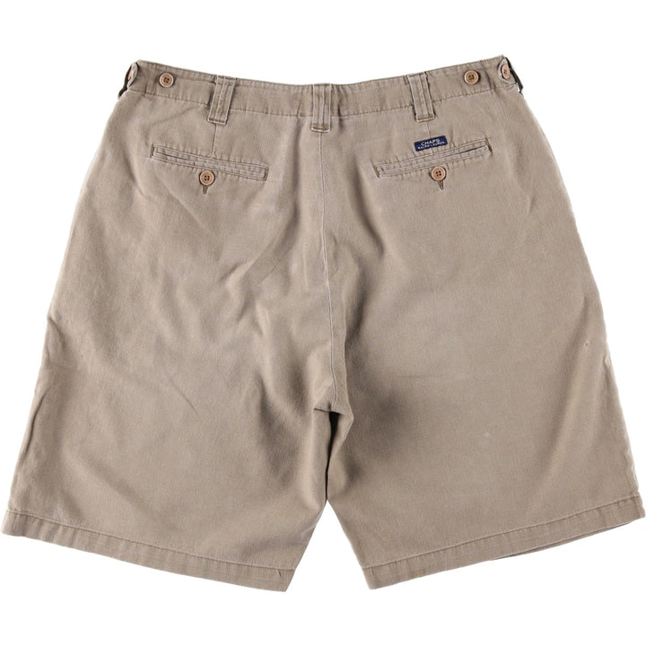 Ralph Lauren CHAPS cotton x linen shorts, men's size W35 (approx.) linen beige type brown Vintage Second Hand