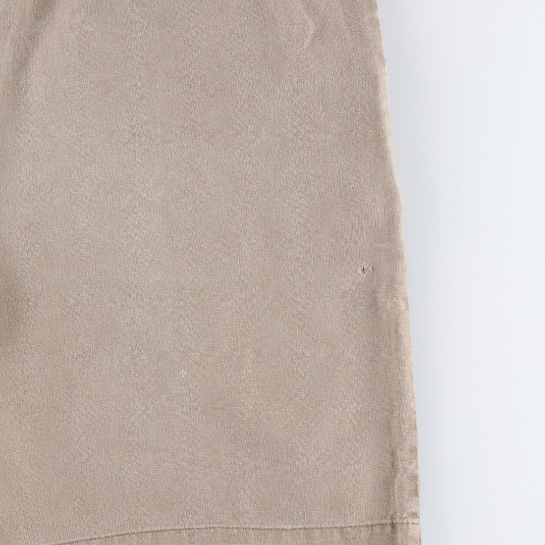 Ralph Lauren CHAPS cotton x linen shorts, men's size W35 (approx.) linen beige type brown Vintage Second Hand