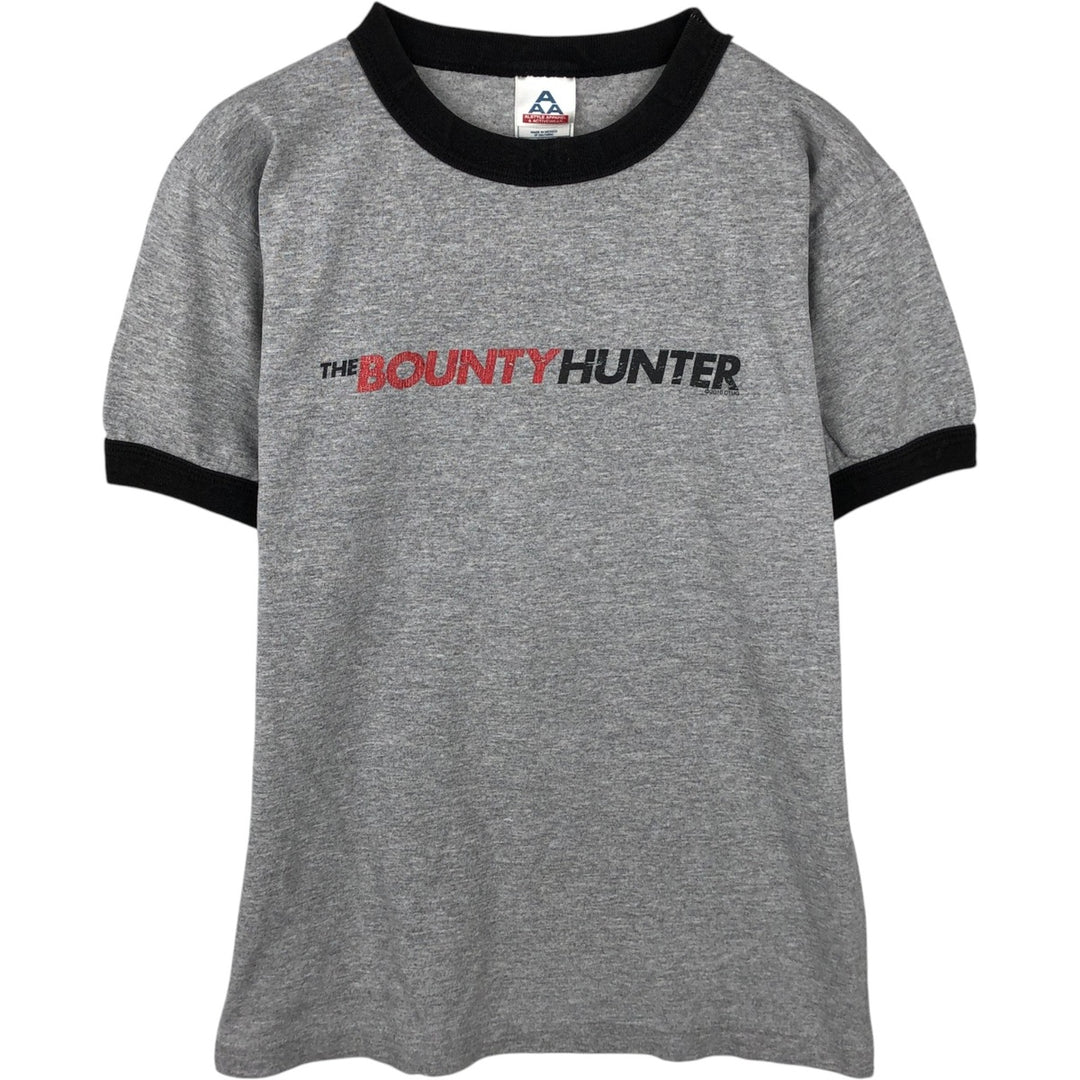 ALSTYLE THE BOUNTY HUNTER Movie Ringer T-Shirt (Men's Size S) cotton gray type Vintage Second Hand