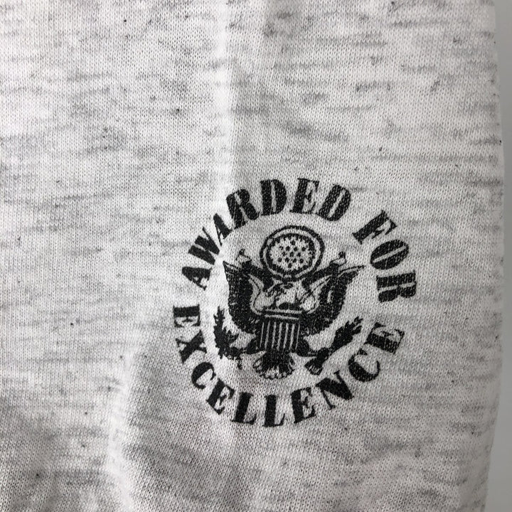 Military ringer t-shirt, men's size M equivalent, vintage. unclear gray type Vintage Second Hand