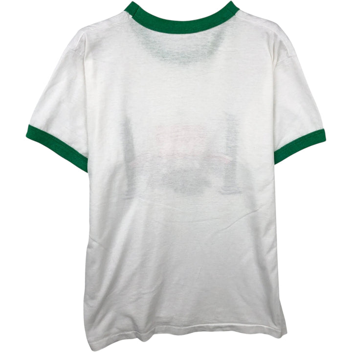 80'S Ringer T-shirt, Men's Size M (approx.), Vintage unclear white type Vintage Second Hand