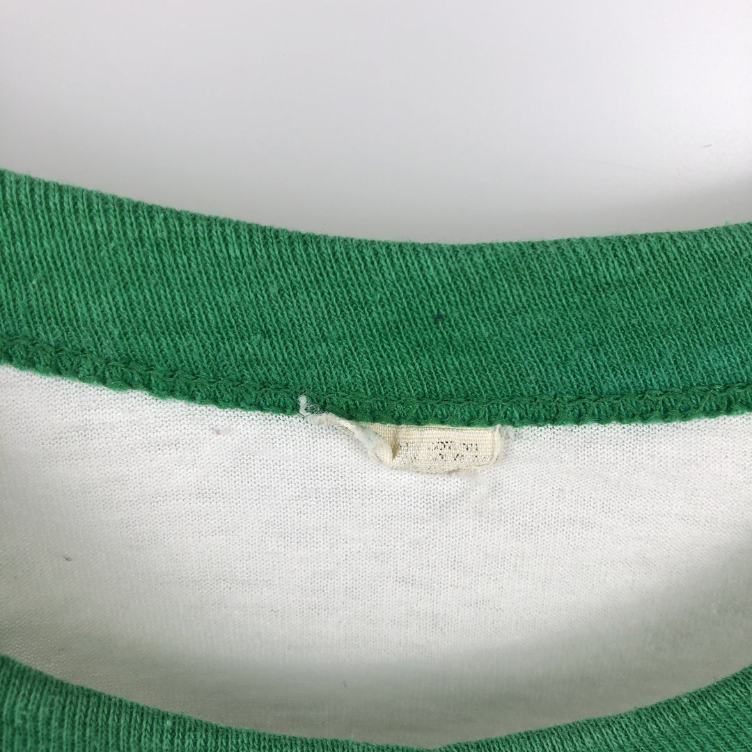 80'S Ringer T-shirt, Men's Size M (approx.), Vintage unclear white type Vintage Second Hand