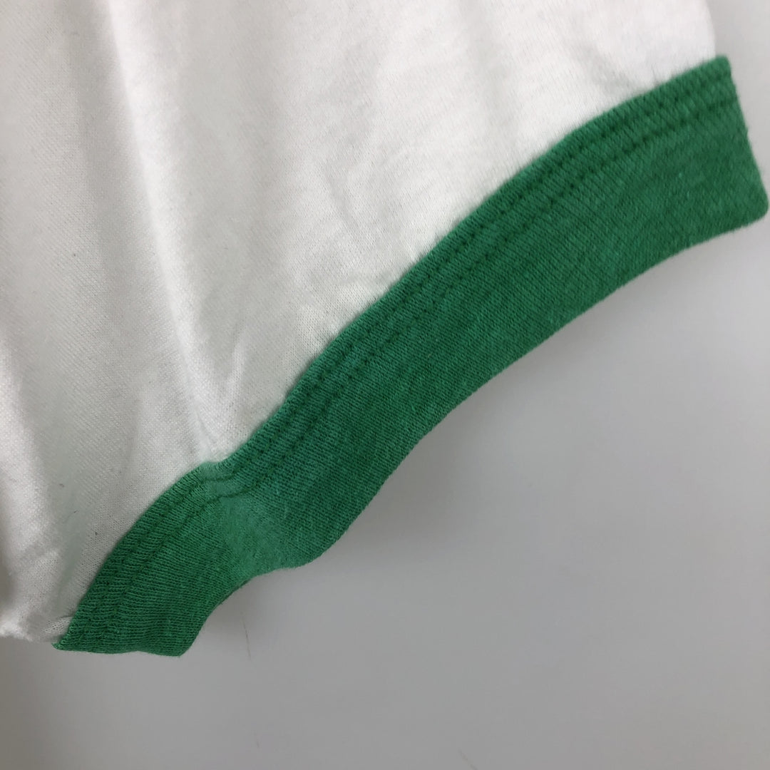 80'S Ringer T-shirt, Men's Size M (approx.), Vintage unclear white type Vintage Second Hand