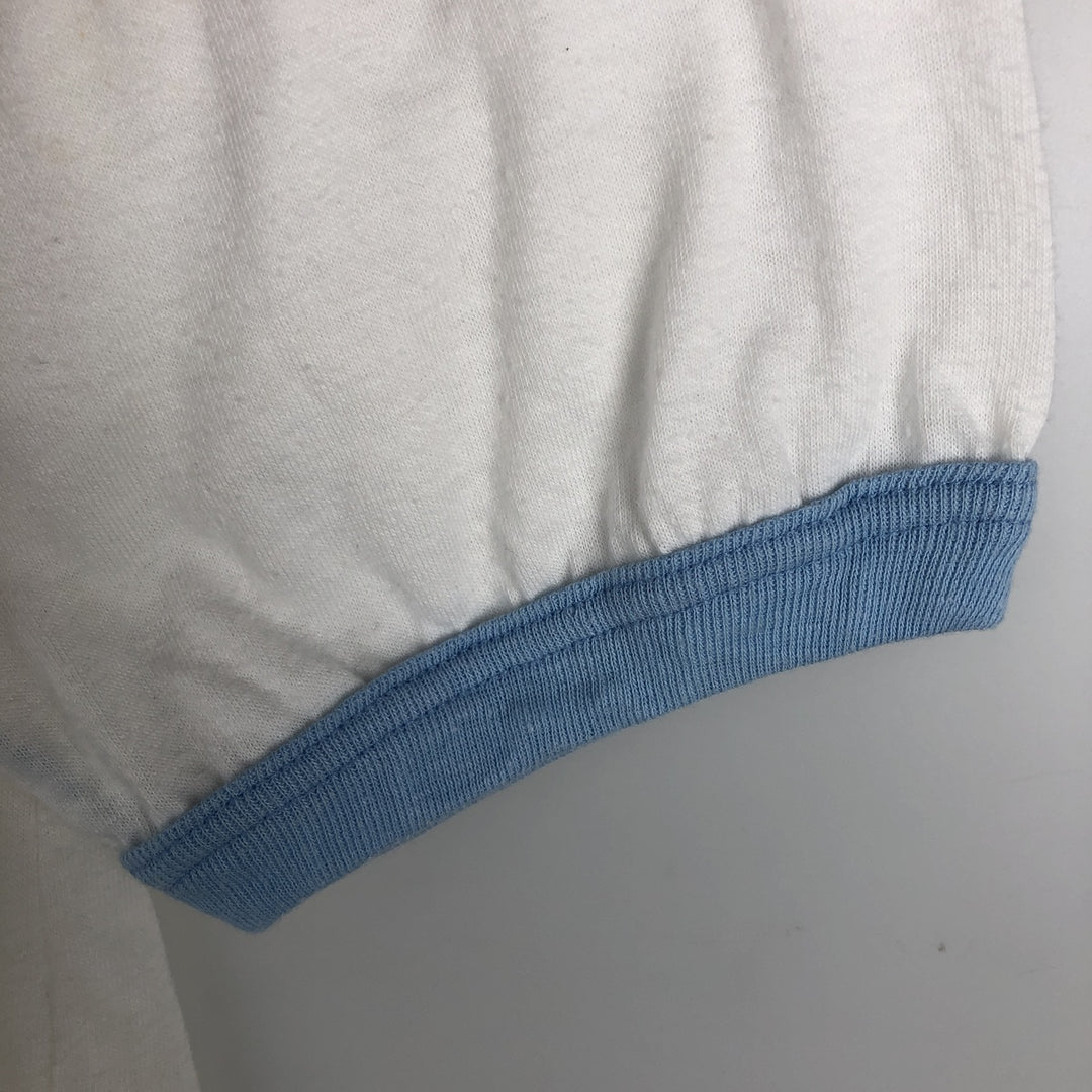 80'S Ringer T-shirt, Men's Size M (approx.), Vintage unclear white type Vintage Second Hand