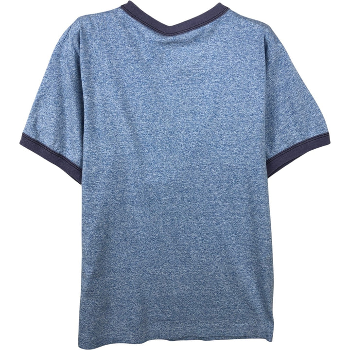 Vintage 1980'S Screen Stars Ringer T-shirt, Made in USA, Men's Size L cotton blue type Vintage Second Hand
