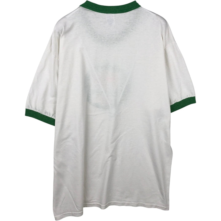 80s-90'S Sophie parody ringer t-shirt, made in USA, men's size XL equivalent, vintage. polyester white type Vintage Second Hand