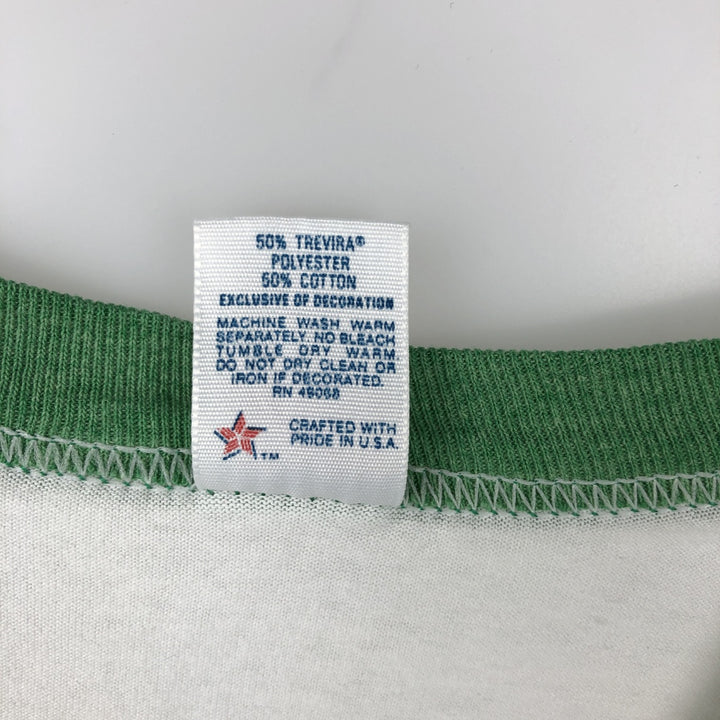 80s-90'S Sophie parody ringer t-shirt, made in USA, men's size XL equivalent, vintage. polyester white type Vintage Second Hand