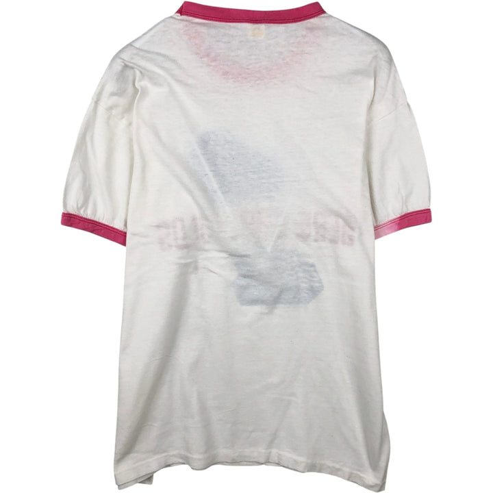 1970'S Hanes BERG CHEV-OLDS Ringer T-Shirt, Made in USA, Men's XL equivalent, Vintage cotton white type Vintage Second Hand