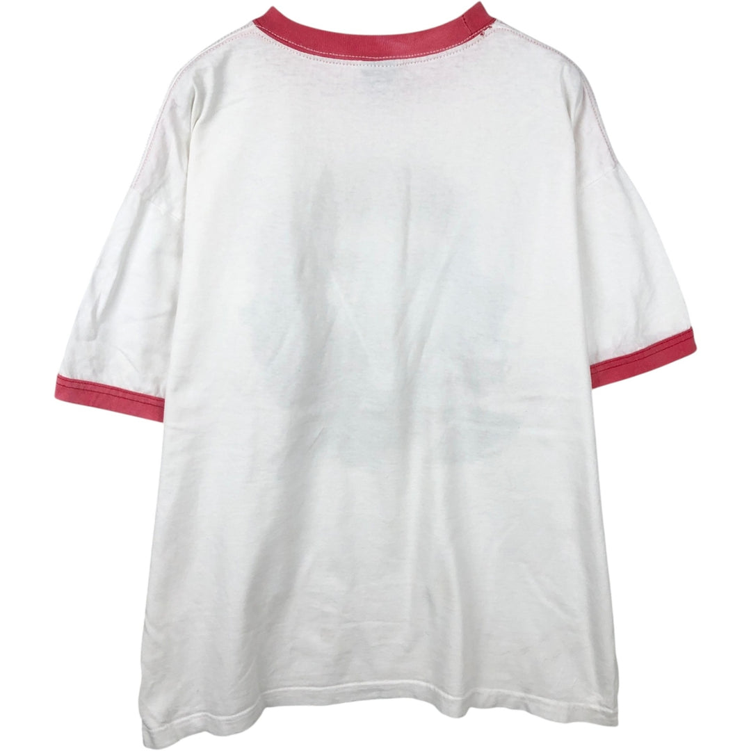 e-MEN'S CLUB Che Guevara Ringer T-Shirt (Men's XL equivalent) cotton white type Vintage Second Hand