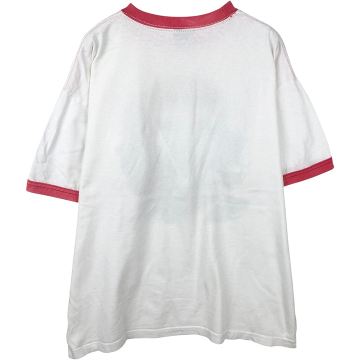 e-MEN'S CLUB Che Guevara Ringer T-Shirt (Men's XL equivalent) cotton white type Vintage Second Hand