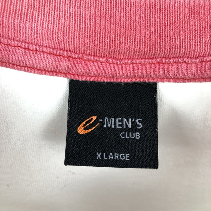 e-MEN'S CLUB Che Guevara Ringer T-Shirt (Men's XL equivalent) cotton white type Vintage Second Hand