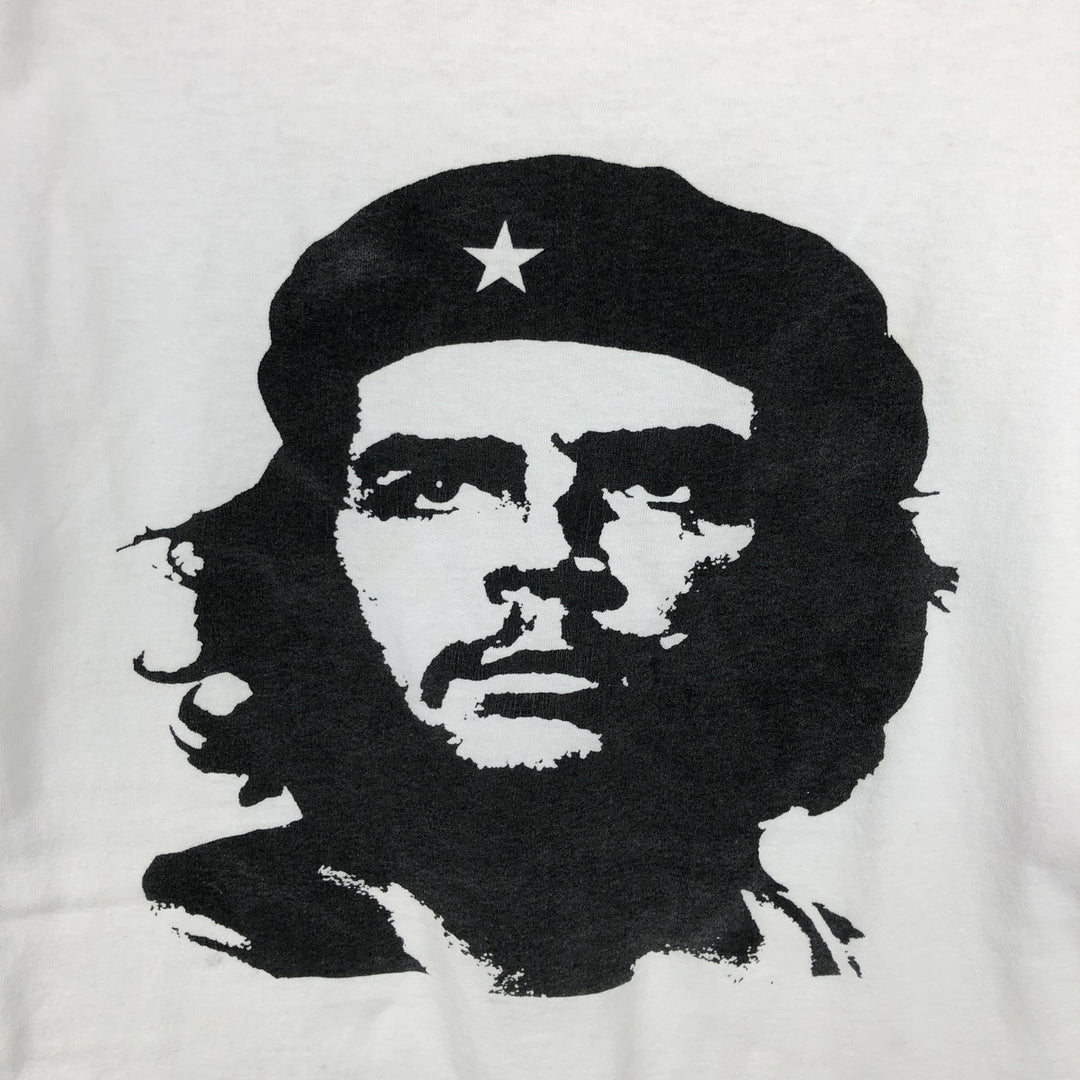 e-MEN'S CLUB Che Guevara Ringer T-Shirt (Men's XL equivalent) cotton white type Vintage Second Hand