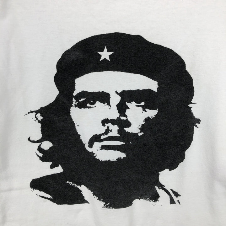 e-MEN'S CLUB Che Guevara Ringer T-Shirt (Men's XL equivalent) cotton white type Vintage Second Hand