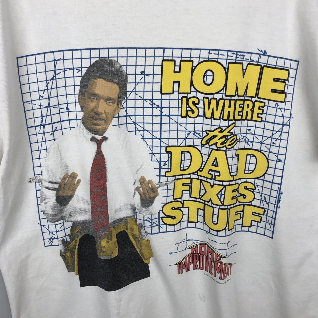 90'S STANLEY DESANTIS HOME IMPROVEMENT Movie T-shirt, Men's Size L (approx.), Vintage cotton white type Vintage Second Hand