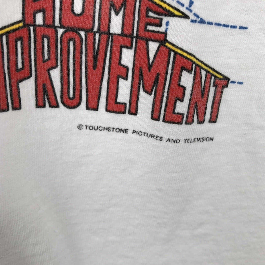 90'S SOF TEE HOME IMPROVEMENT Movie T-shirt, Made in USA, Men's XL equivalent, Vintage cotton white type Vintage Second Hand