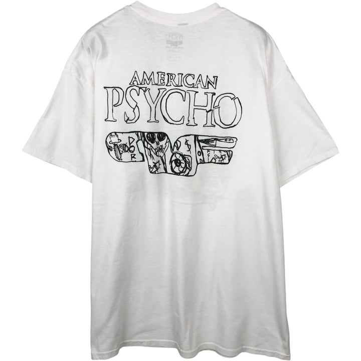 AMERICAN PSYCHO Movie T-shirt (Men's XL equivalent) cotton white type Vintage Second Hand
