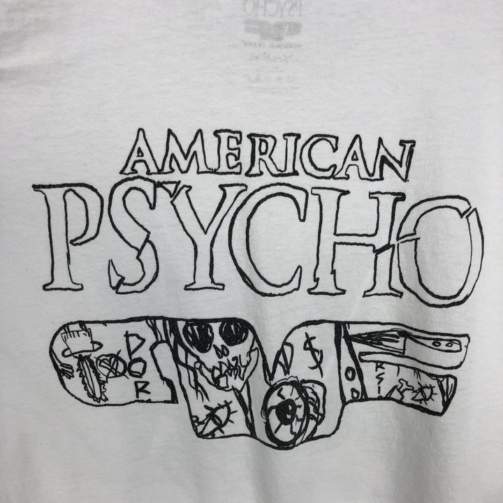 AMERICAN PSYCHO Movie T-shirt (Men's XL equivalent) cotton white type Vintage Second Hand