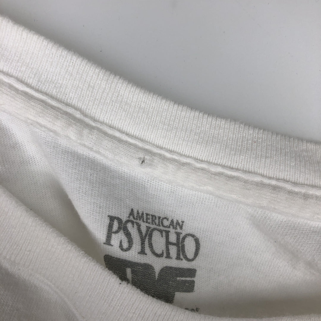 AMERICAN PSYCHO Movie T-shirt (Men's XL equivalent) cotton white type Vintage Second Hand