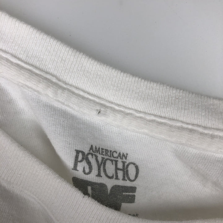 AMERICAN PSYCHO Movie T-shirt (Men's XL equivalent) cotton white type Vintage Second Hand