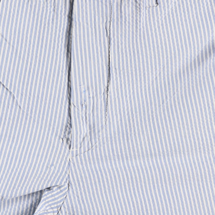 Ralph Lauren POLO by Ralph Lauren Stripe Pattern Seersucker Cotton Slacks Pants Men's W36 (approx.) cotton white type Vintage Second Hand
