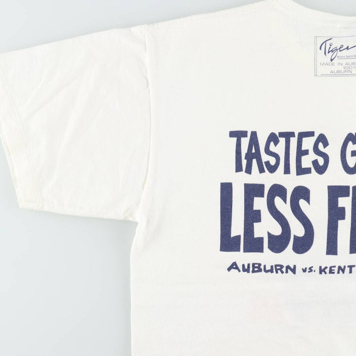 90'S Russell College T-shirt, Made in USA, Men's XL, Vintage cotton white type Vintage Second Hand