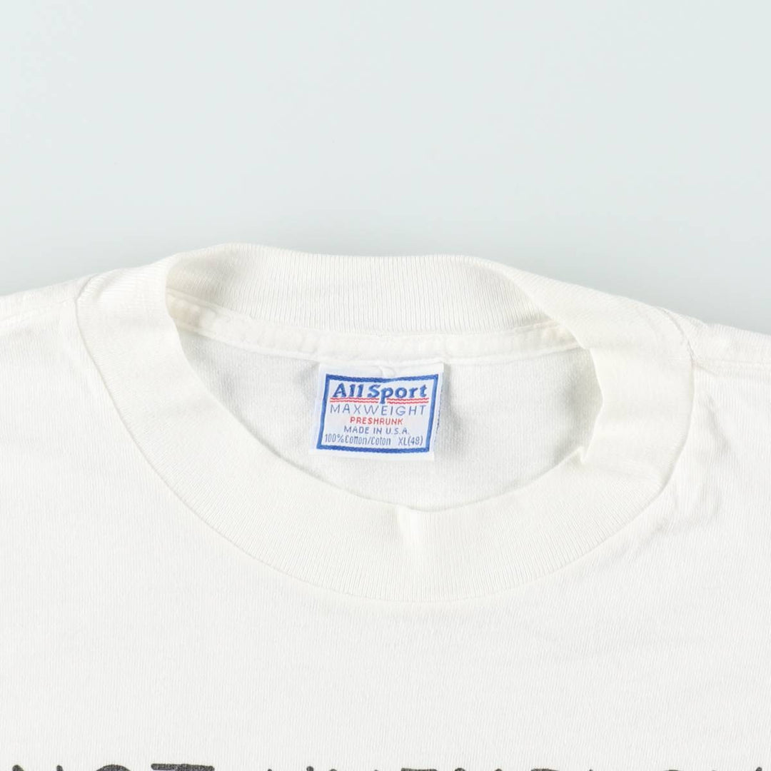 90'S All Sport DILBERT Character Print T-Shirt, Made in USA, Men's XL equivalent, Vintage cotton white type Vintage Second Hand