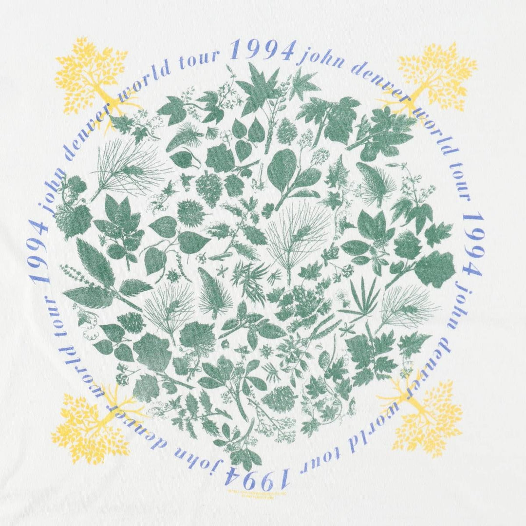 90'S All Sport Print T-shirt, Made in USA, Men's L size, Vintage cotton white type Vintage Second Hand