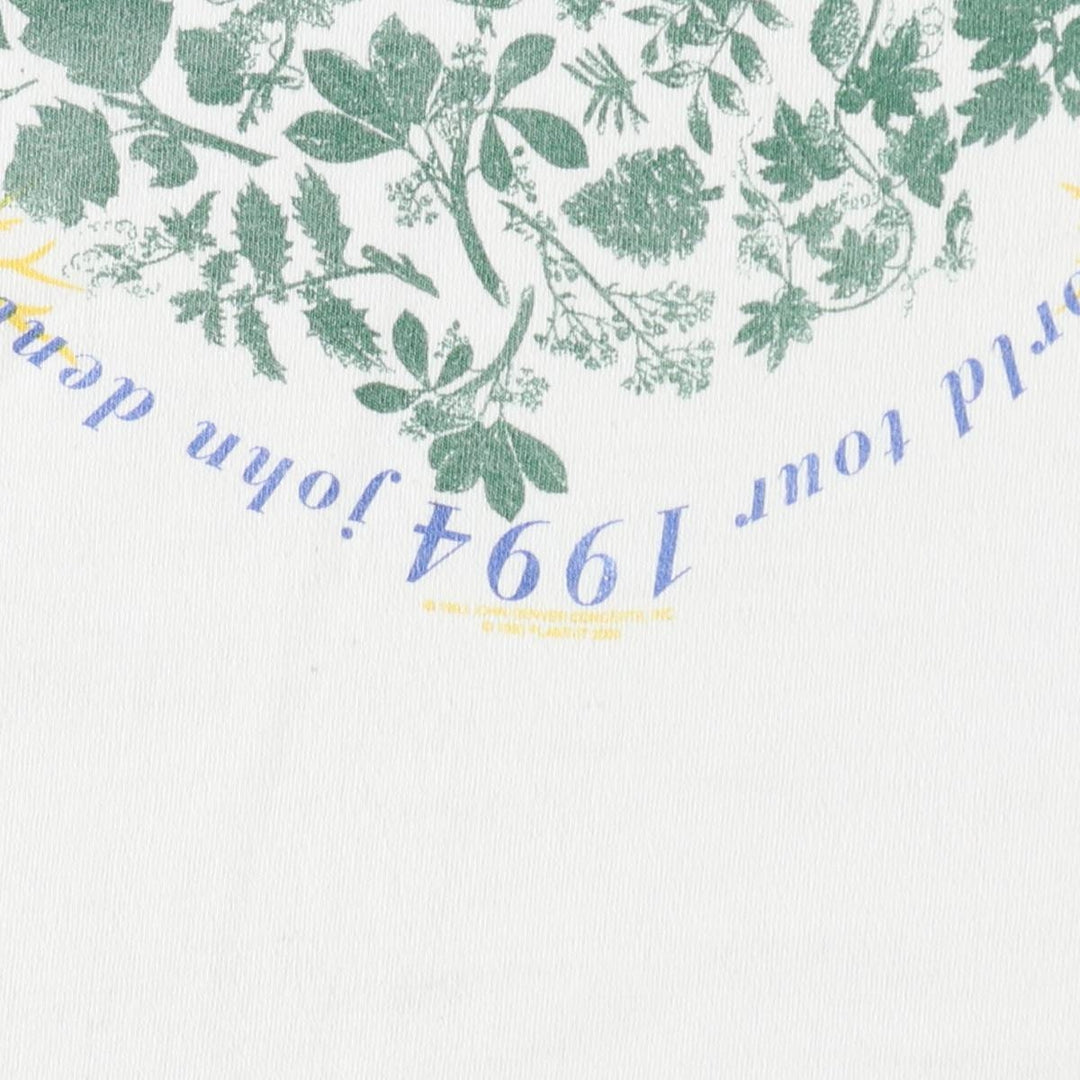 90'S All Sport Print T-shirt, Made in USA, Men's L size, Vintage cotton white type Vintage Second Hand