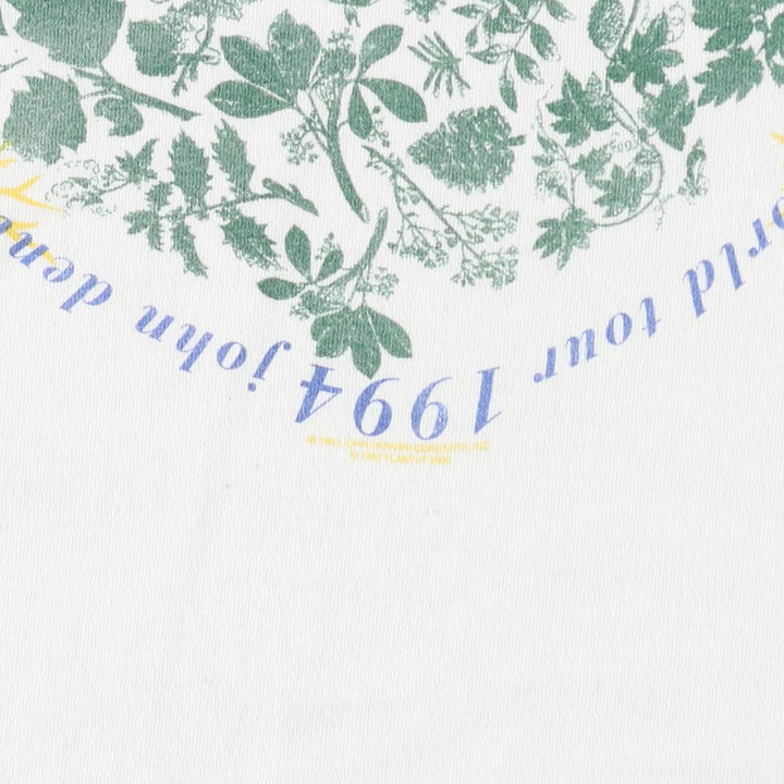 90'S All Sport Print T-shirt, Made in USA, Men's L size, Vintage cotton white type Vintage Second Hand