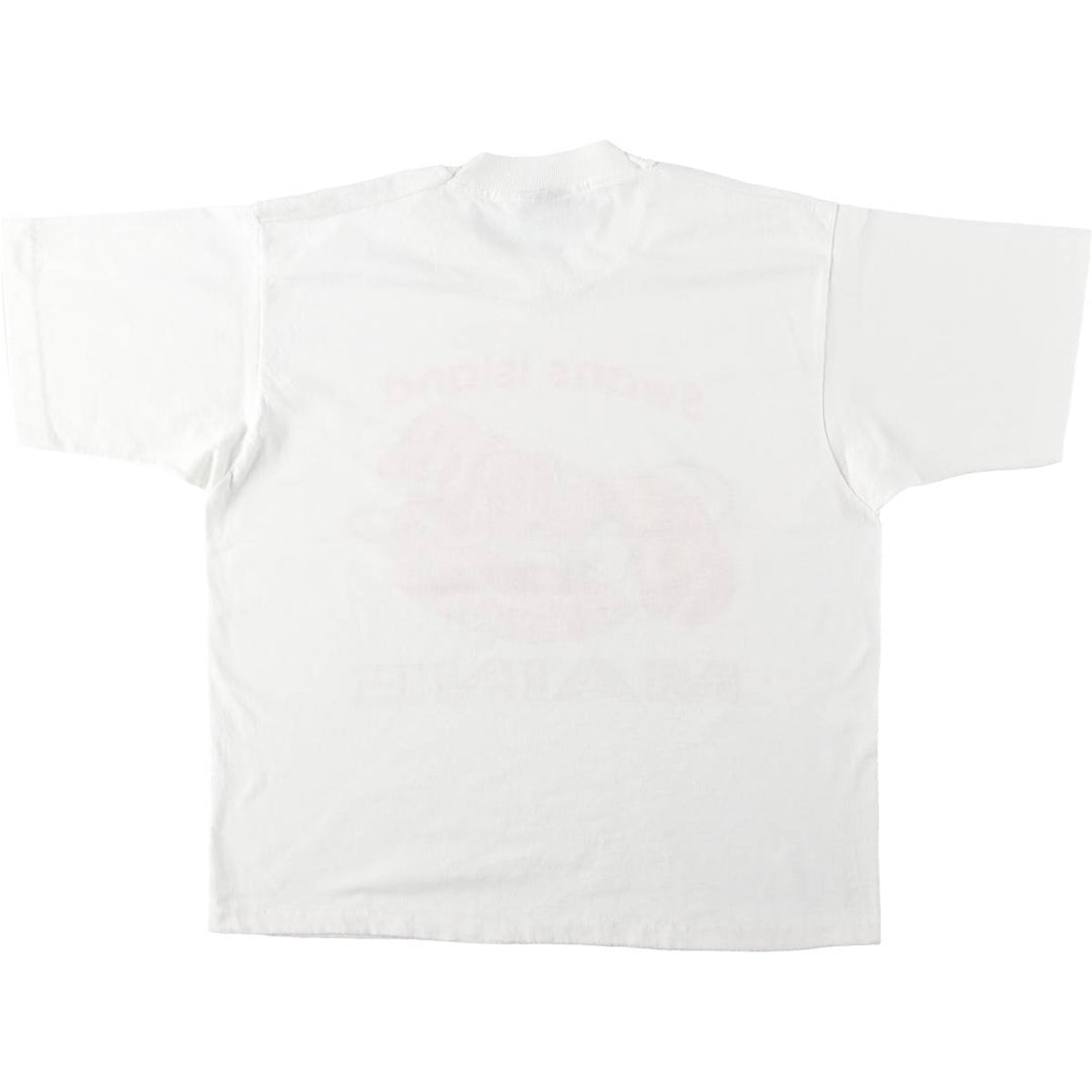 90'S Screen Stars Best Printed T-shirt Made in USA Men's L Vintage cotton white type Vintage Second Hand