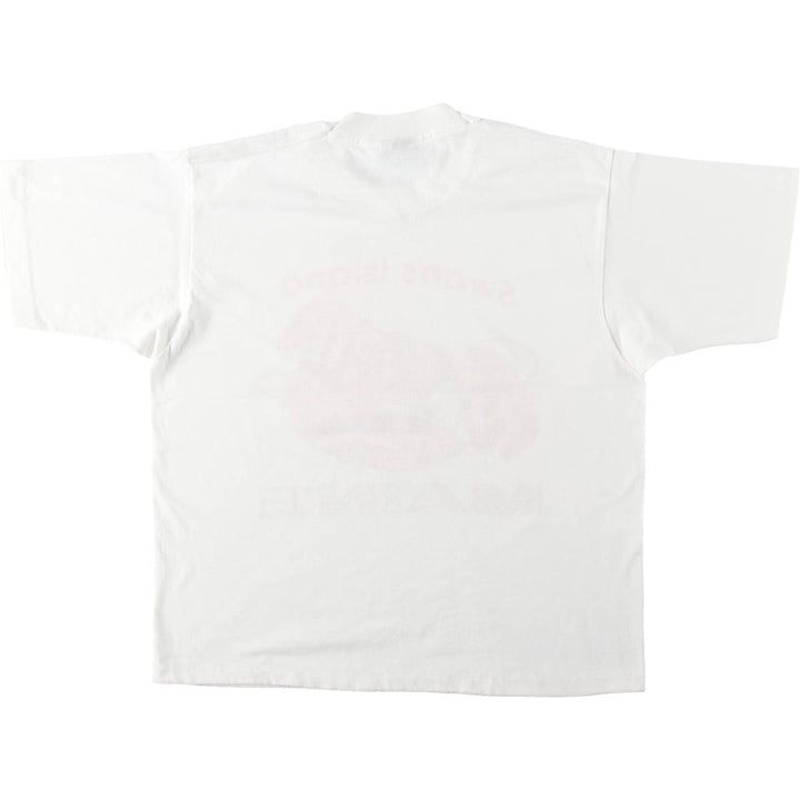 90'S Screen Stars Best Printed T-shirt Made in USA Men's L Vintage cotton white type Vintage Second Hand