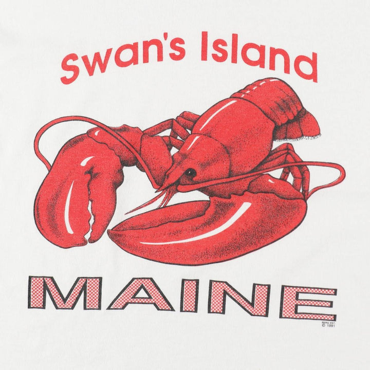 90'S Screen Stars Best Printed T-shirt Made in USA Men's L Vintage cotton white type Vintage Second Hand