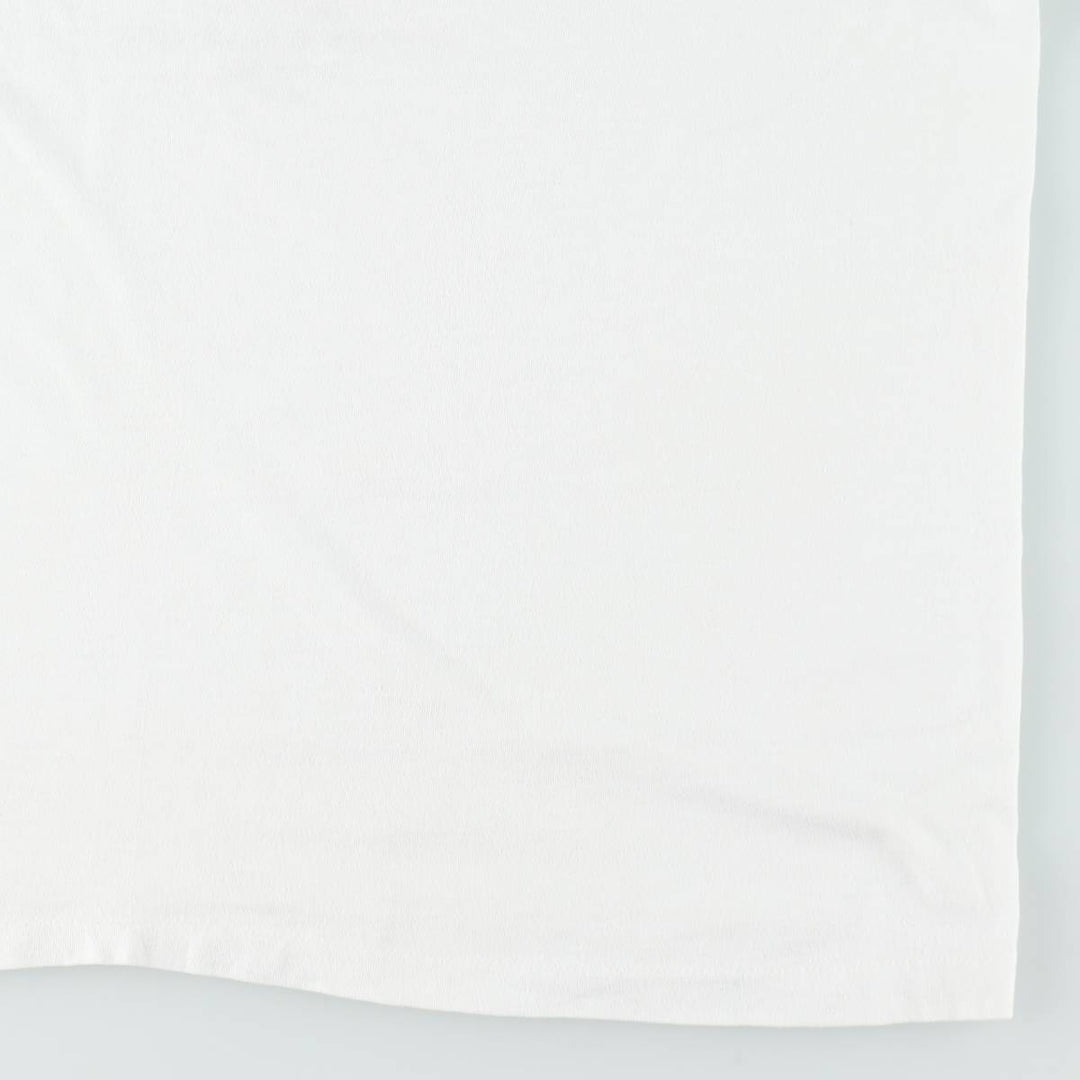 Vintage 1980'S Hanes Fifty-Fifty Blue Tag Print T-Shirt, Made in USA, Men's XL cotton white type Vintage Second Hand