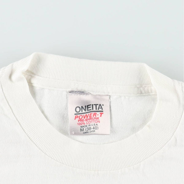 ~90'S ONEITA POWER-T Leo Lionni Matthew's Dream Print T-Shirt Made in USA Men's Size M (Equivalent) Vintage cotton white type Vintage Second Hand