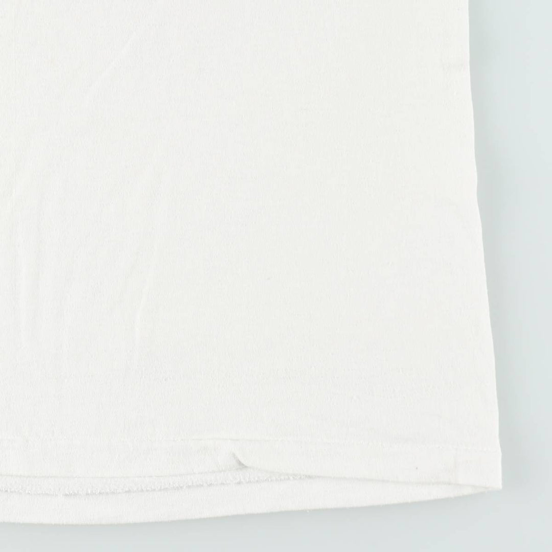 90'S Hanes HEAVYWEIGHT 50 cotton white type Vintage Second Hand