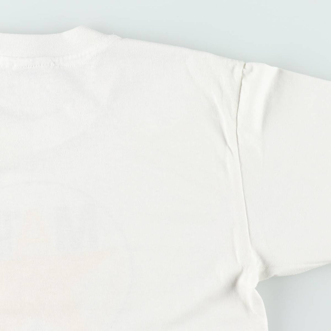 90'S Hanes HEAVYWEIGHT 50 cotton white type Vintage Second Hand