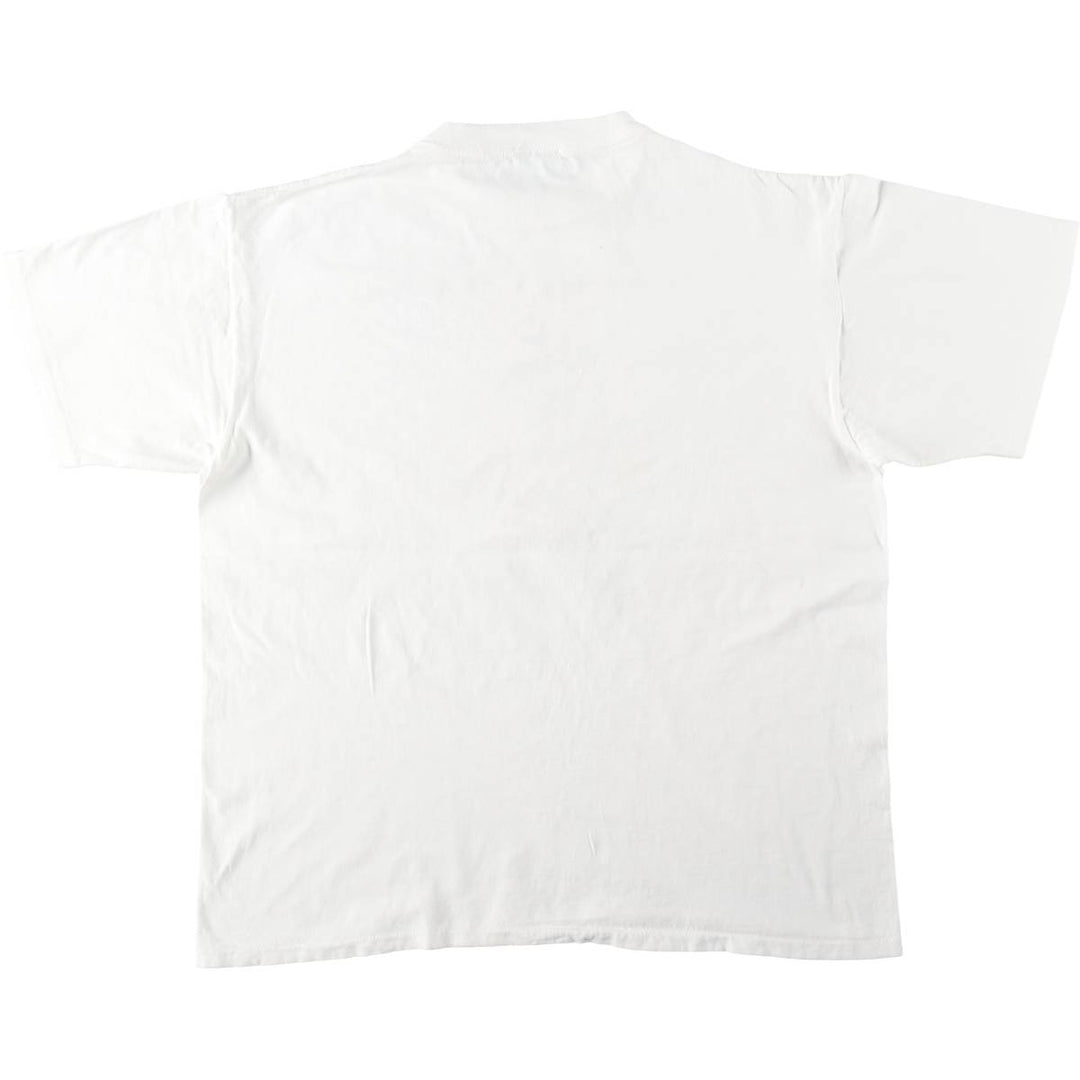 ~90'S Jamsey Print T-Shirt, Made in USA, Men's XL equivalent, Vintage cotton white type Vintage Second Hand