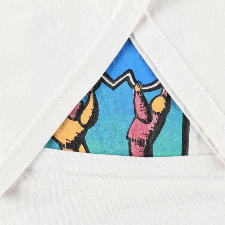 90'S Hanes HEAVYWEIGHT 50 cotton white type Vintage Second Hand