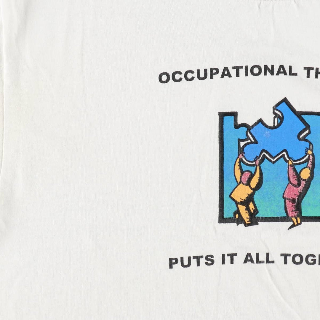 90'S Hanes HEAVYWEIGHT 50 cotton white type Vintage Second Hand