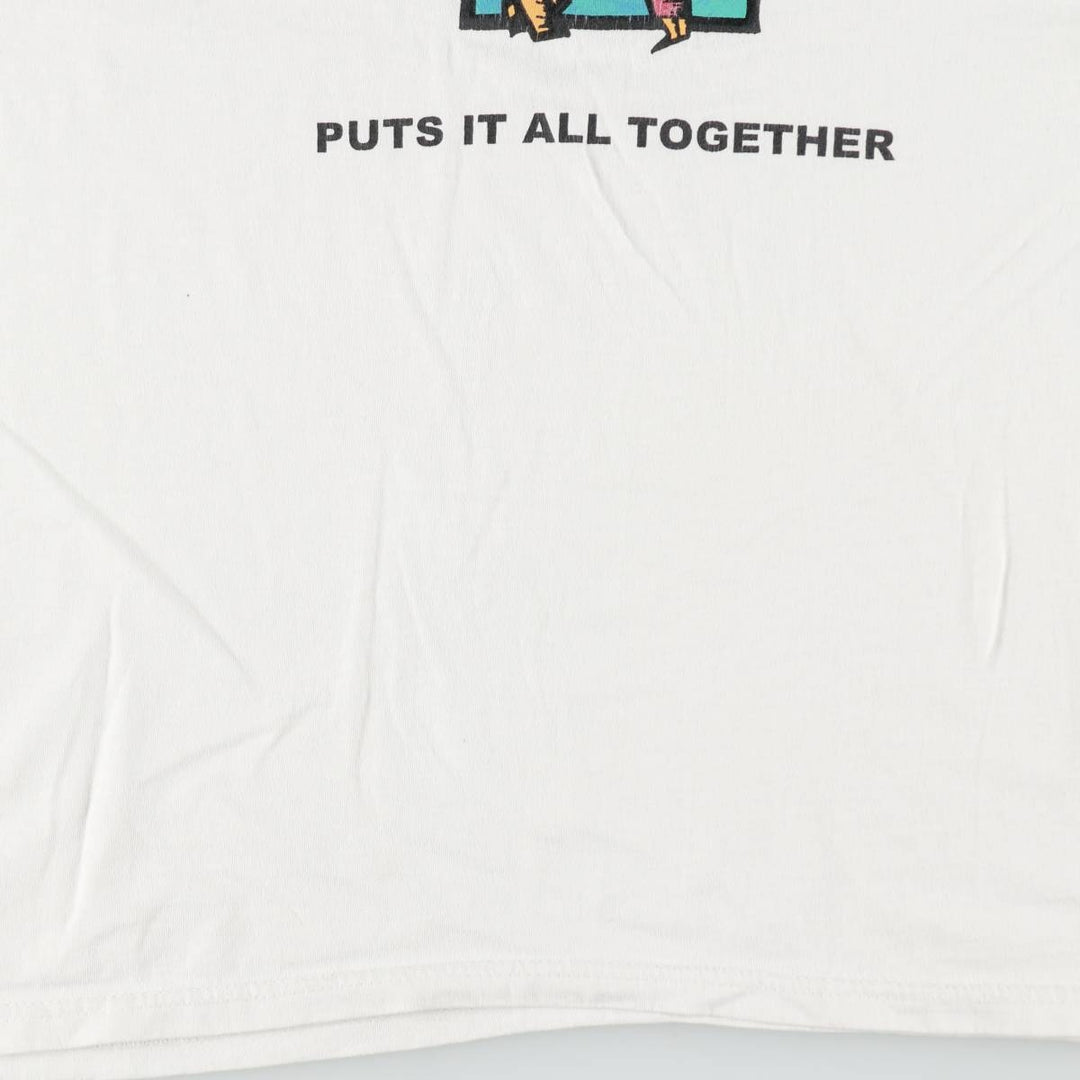 90'S Hanes HEAVYWEIGHT 50 cotton white type Vintage Second Hand