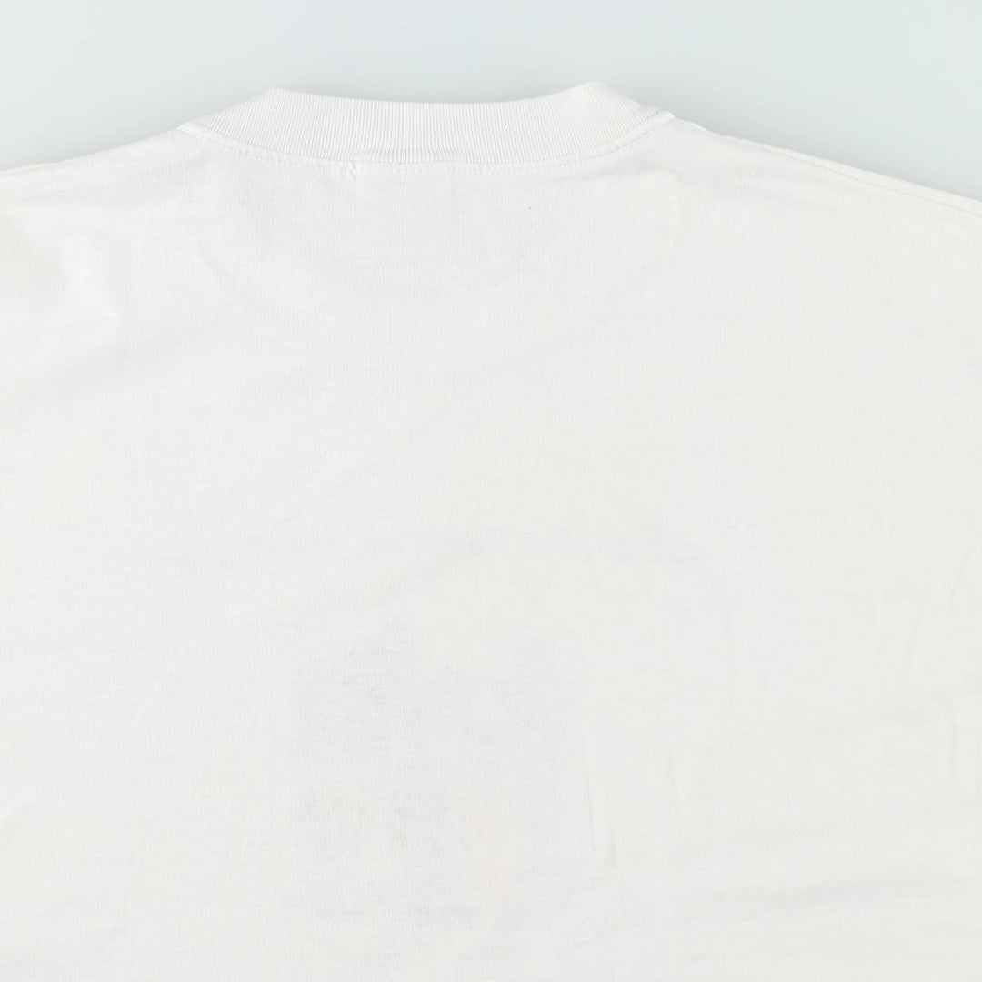 90'S Hanes HEAVYWEIGHT 50 cotton white type Vintage Second Hand
