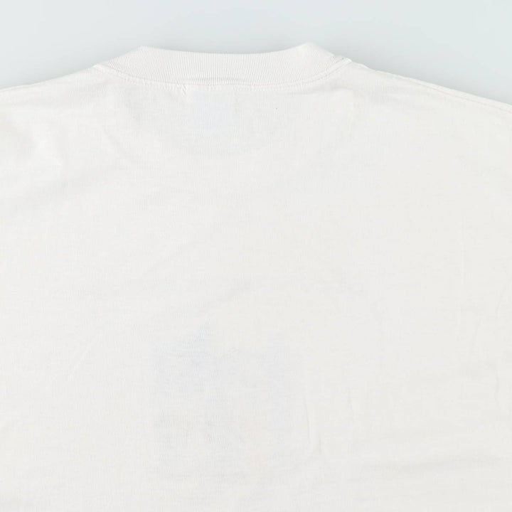 90'S Hanes HEAVYWEIGHT 50 cotton white type Vintage Second Hand